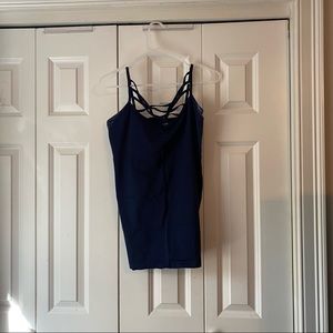 Criss cross camisole, size 1X/2X, multiple colors available